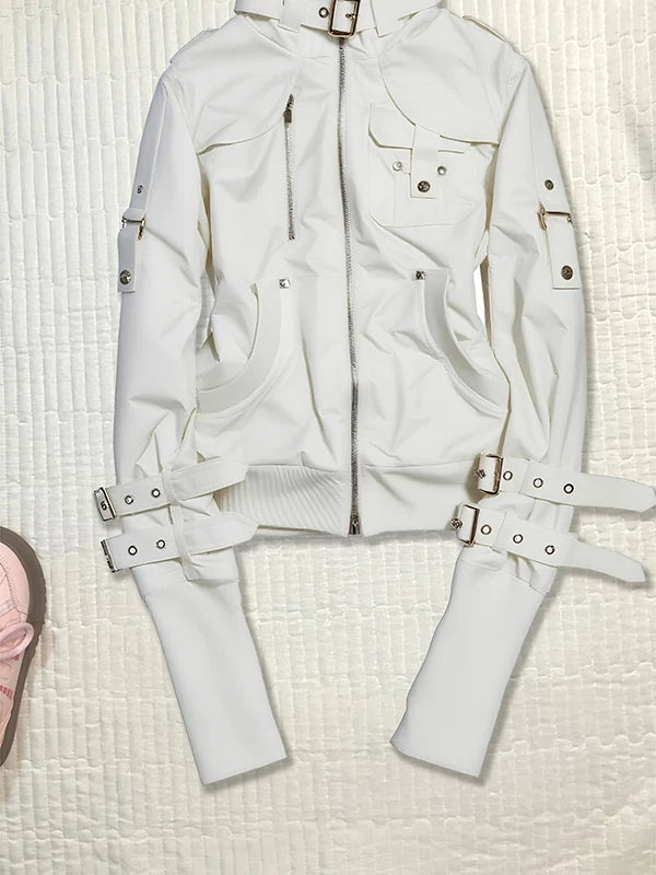 Baoye Girl Original: Black Utility Moto Jacket