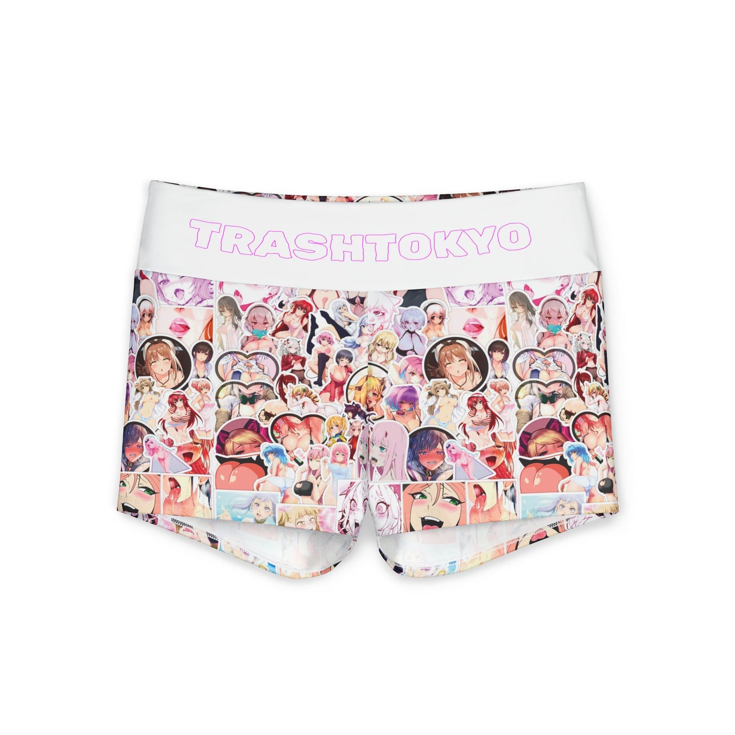 Women's Polyester Yoga Shorts (AOP)