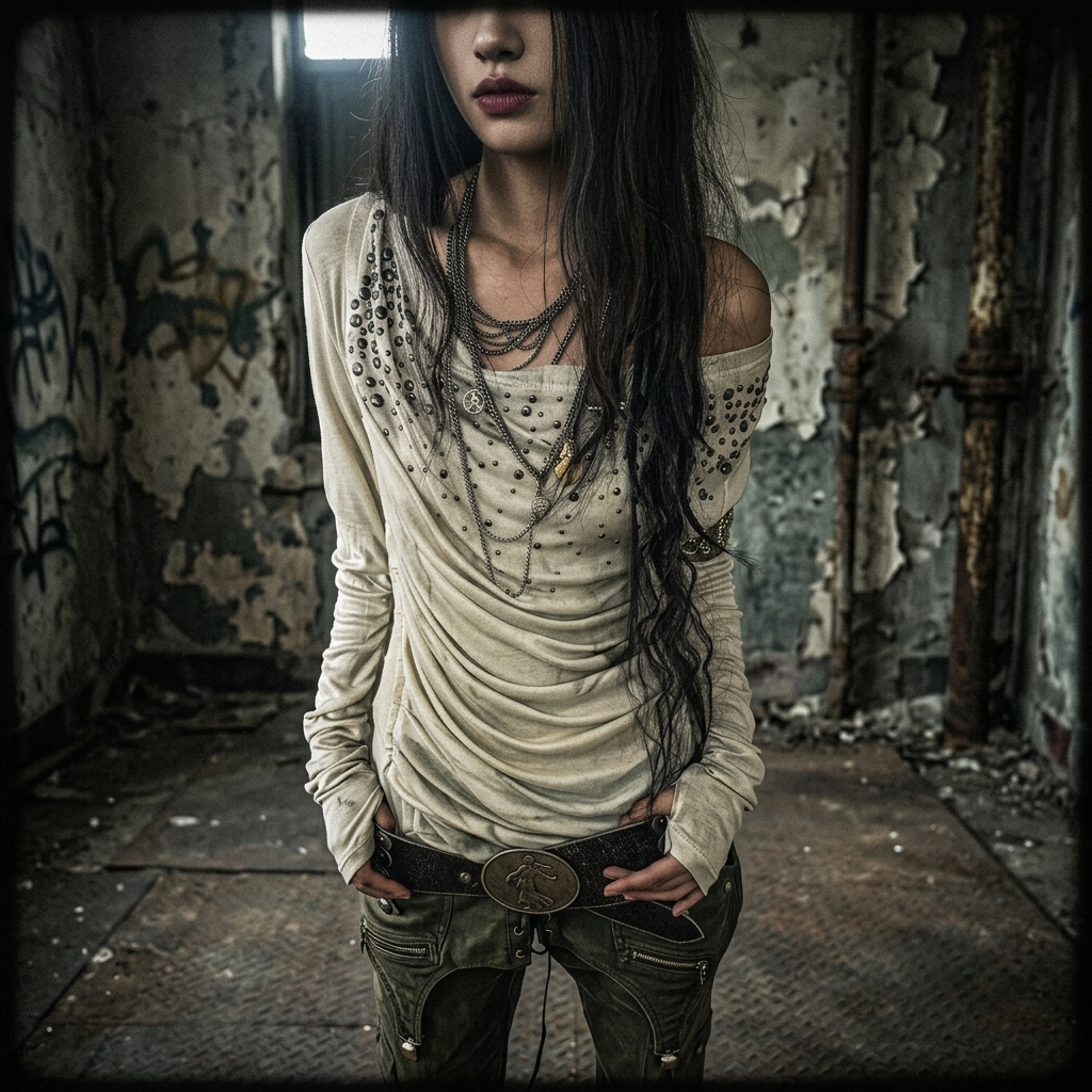 Vintage Vibe Asymmetrical Tee