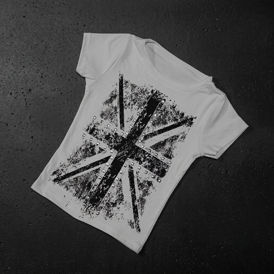 Vintage Harajuku Rhinestone Cross Tee