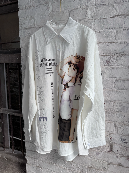 LAIN Ringtone | "Dark Melancholy" Avant-Garde Shirt (Yohji Style)