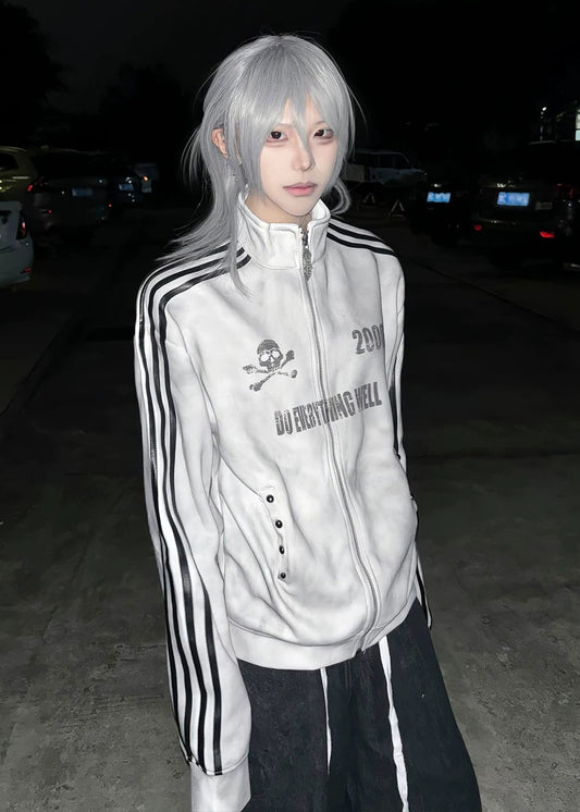 Alternative Visual-Style Grungy Tracksuit