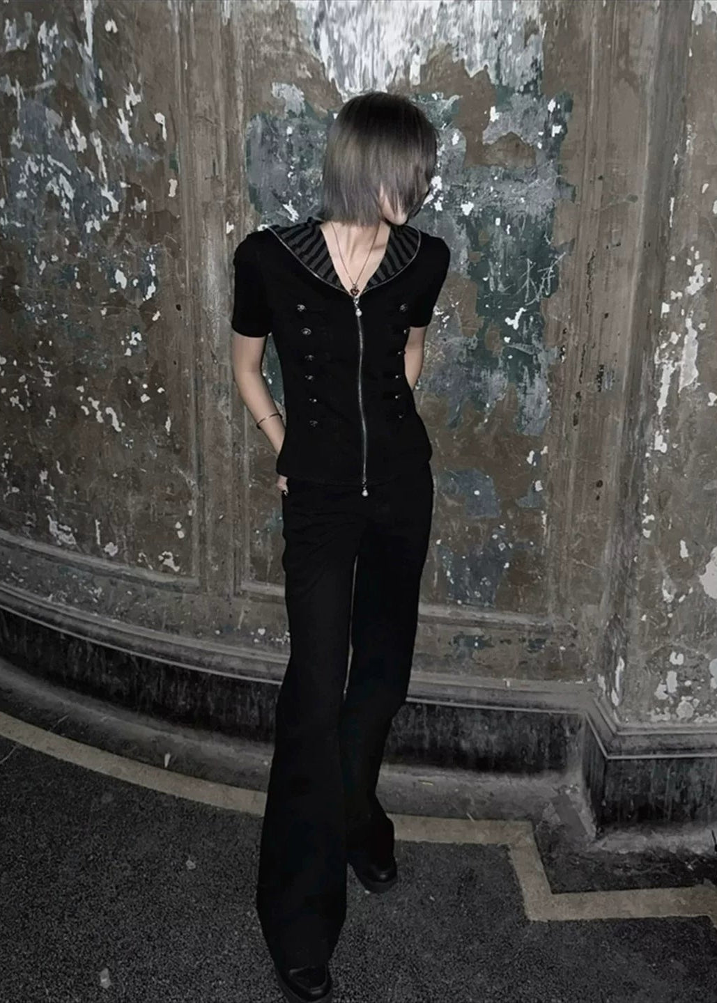 Neo-Napoleon Cropped Hoodie