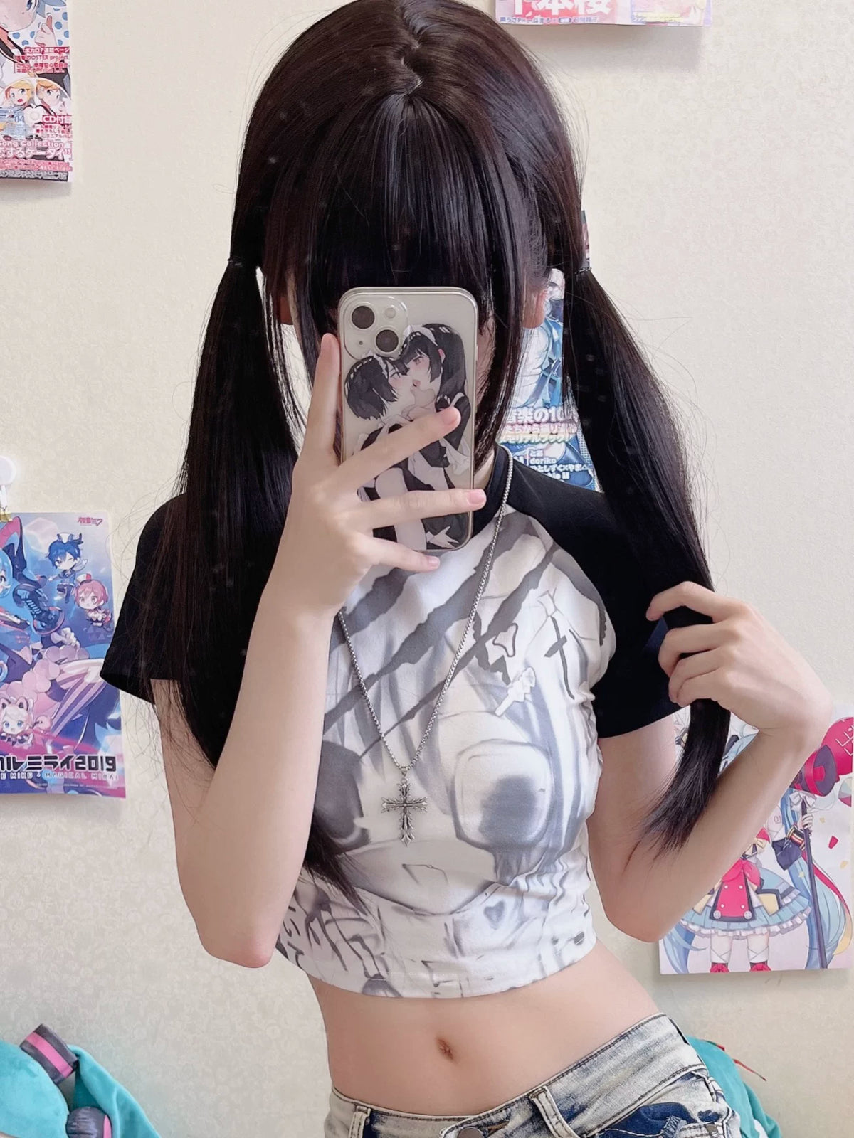 Subculture Anime Gal Crop Tee