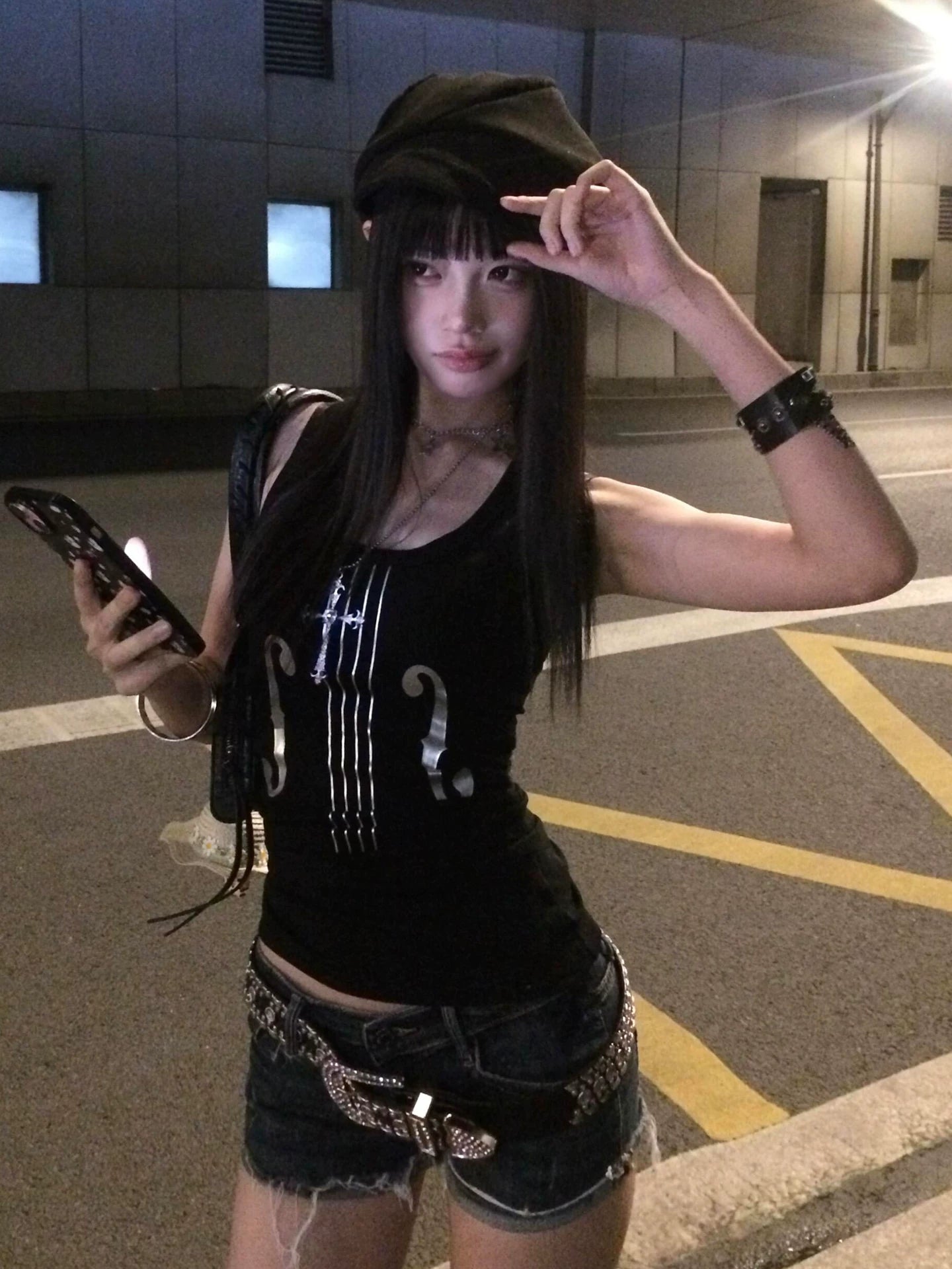 Subculture Silver Violin Cami Top