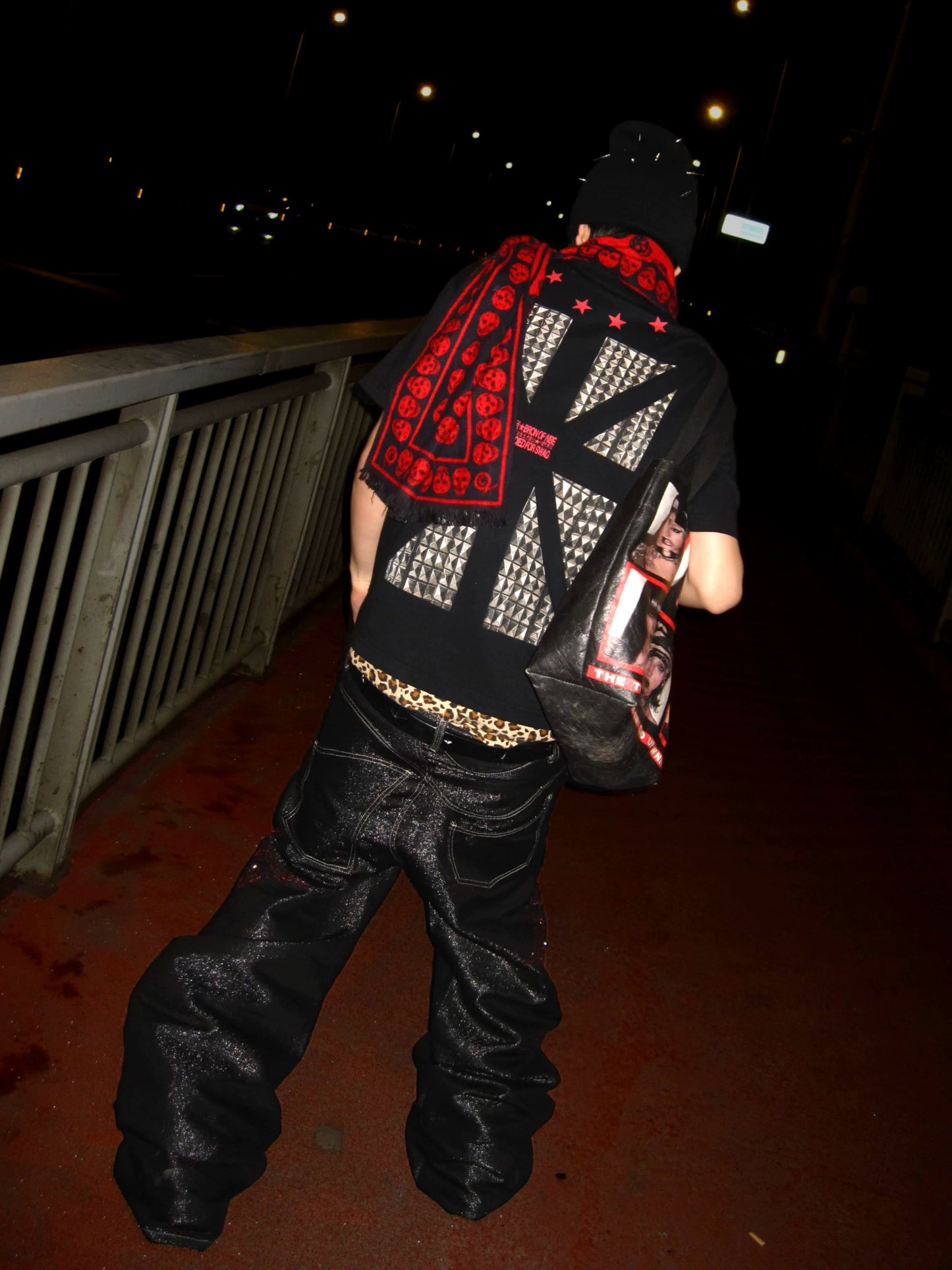 ROLLINGMONEY 26SS "Diamond 10" Glitter Baggy Jeans