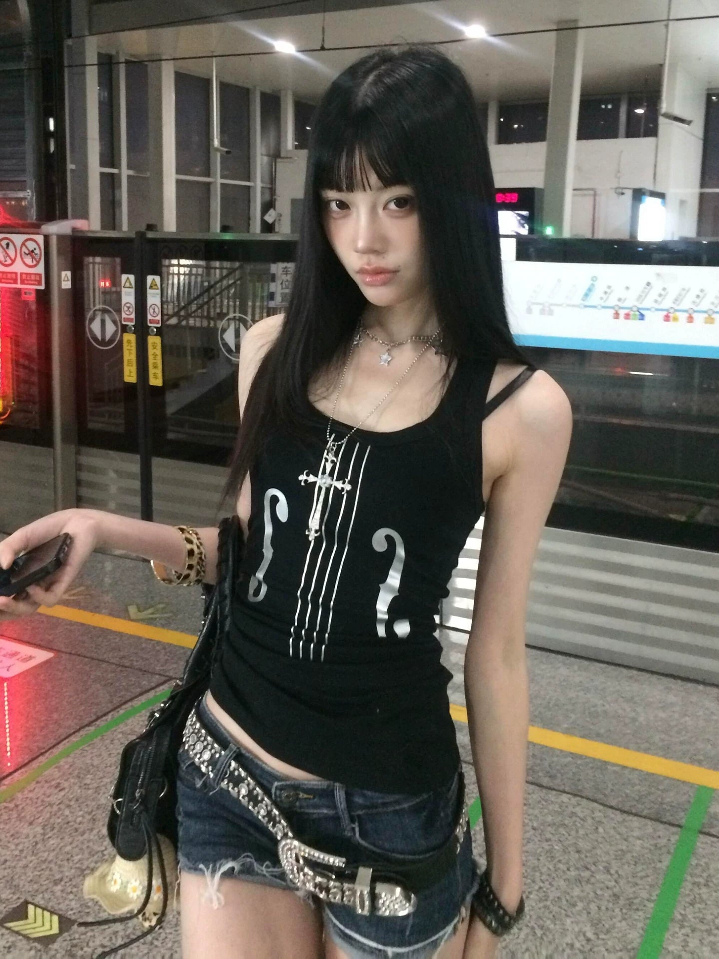 Subculture Silver Violin Cami Top