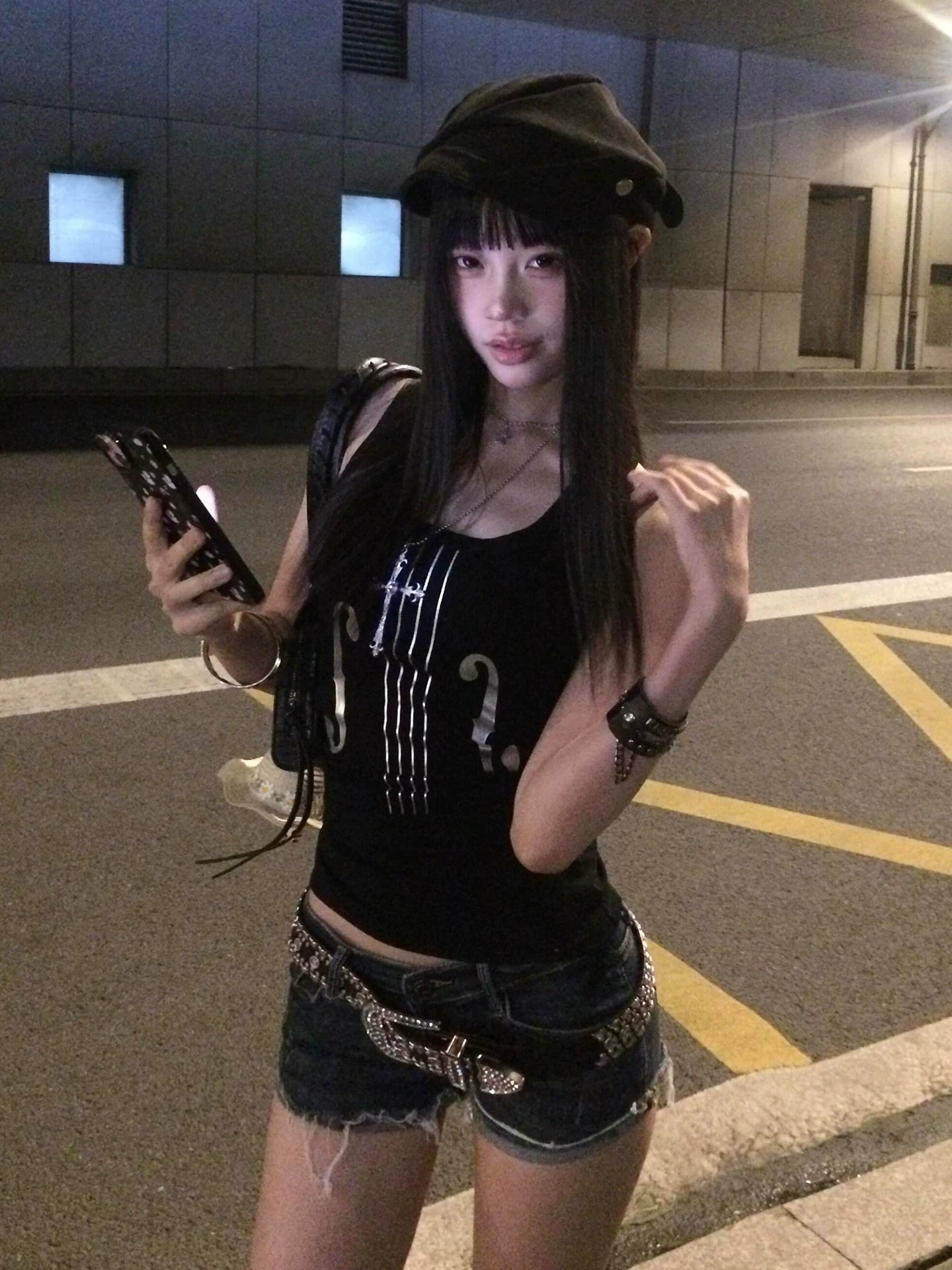 Subculture Silver Violin Cami Top