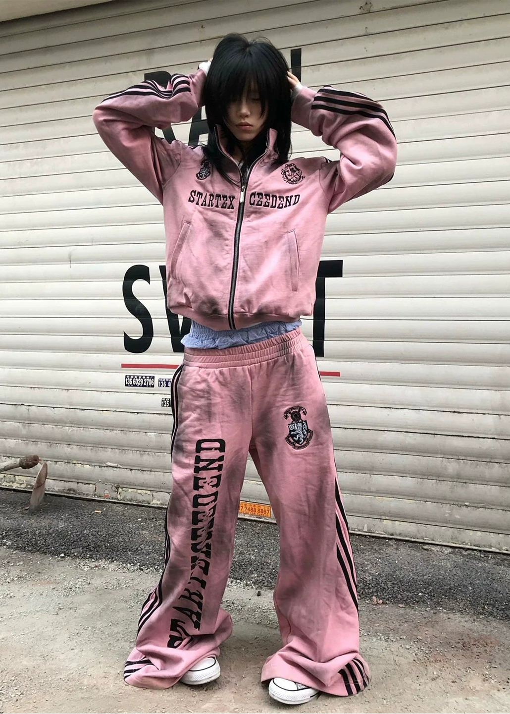 Y2K Alt Aesthetic Oversized Sweatsuit