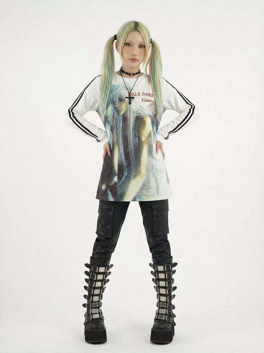 WEBBAR Original "Y2K Avatar" Heavyweight L/S Soccer Jersey No.138-D