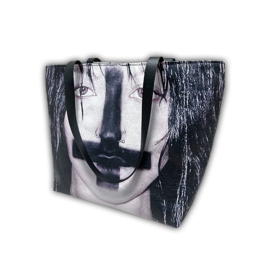 B0RN1NH3LL Portrait Tyvek Tote