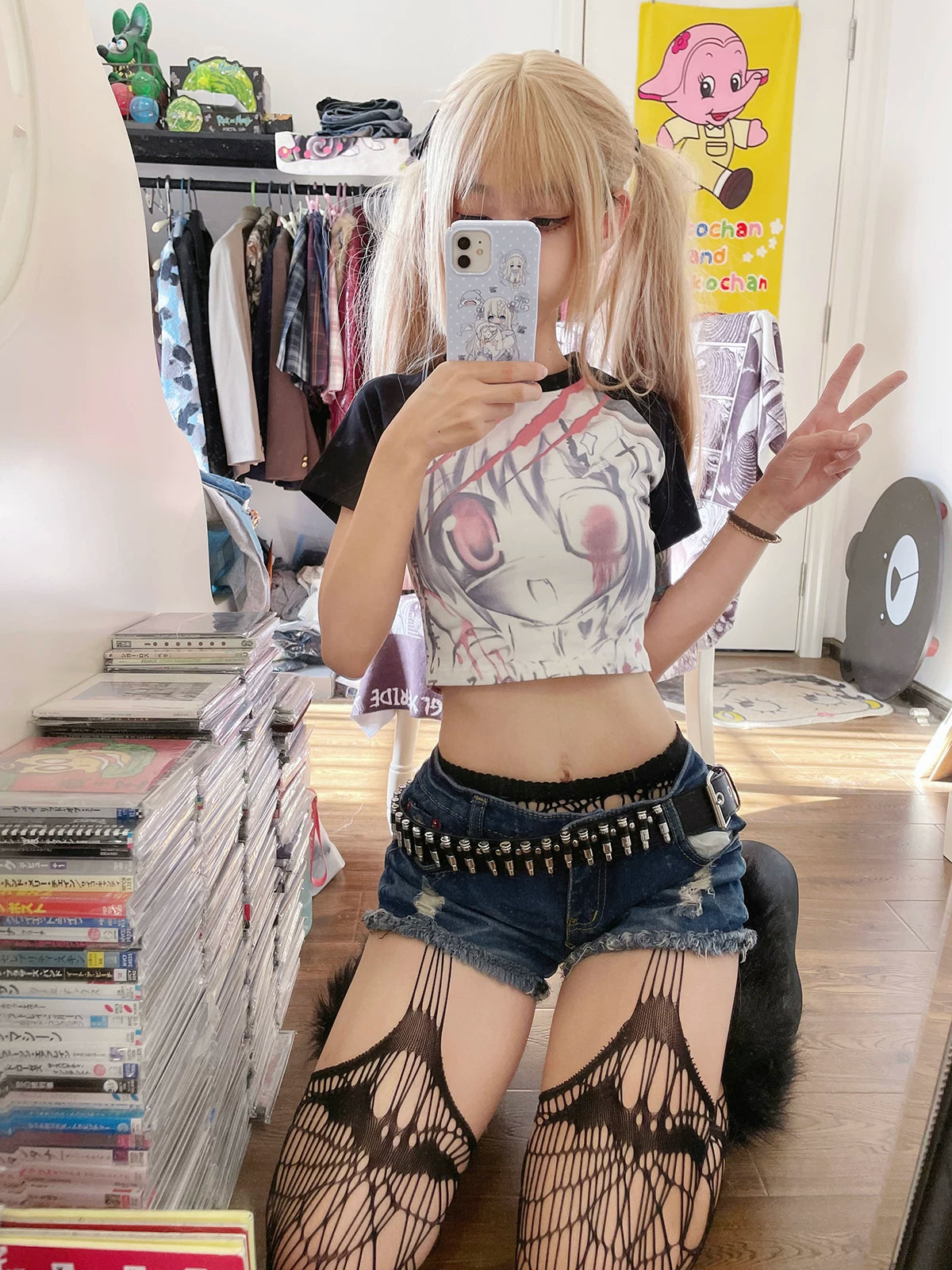 Subculture Anime Gal Crop Tee