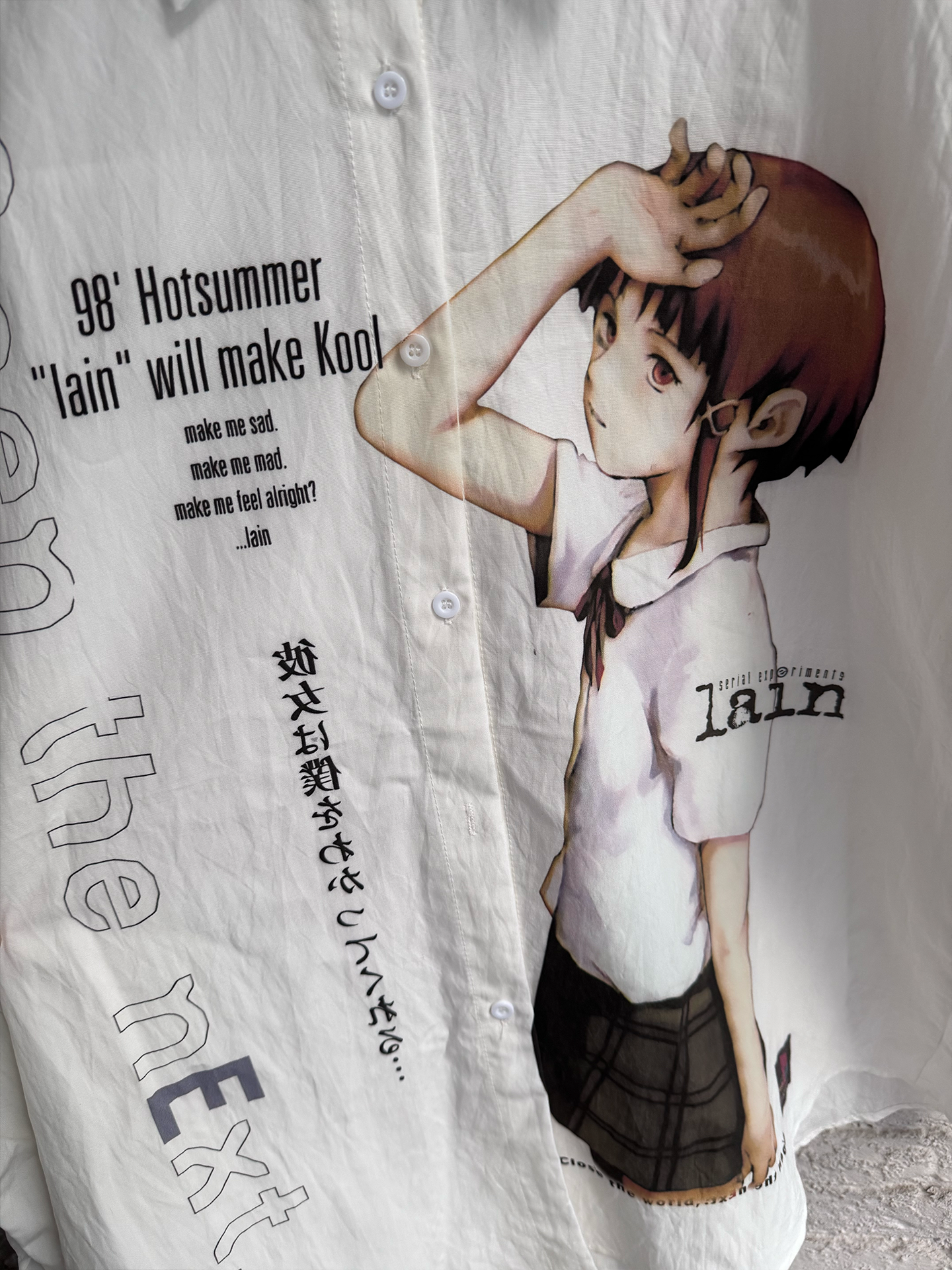 LAIN Ringtone | "Dark Melancholy" Avant-Garde Shirt (Yohji Style)