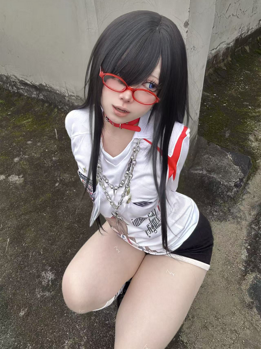 Ancient Japan | "2D Subculture" White/Red Polo Jersey (Kitchen Exclusive)