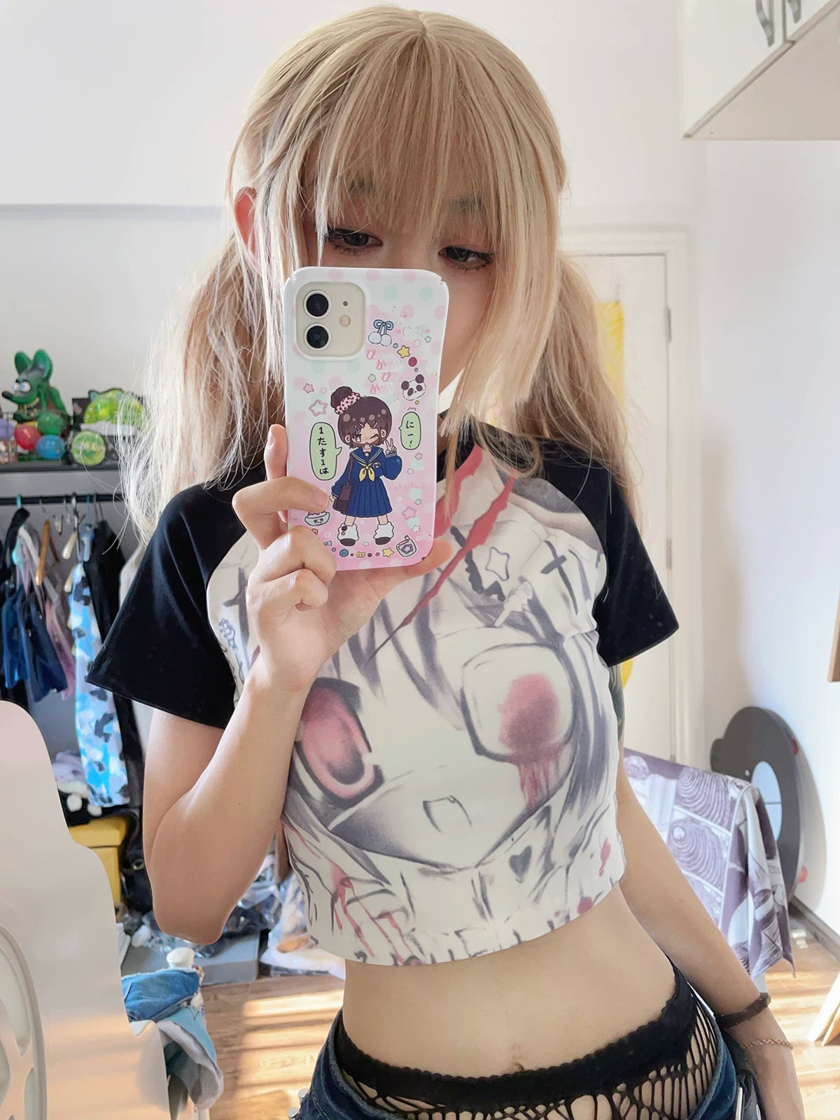 Subculture Anime Gal Crop Tee