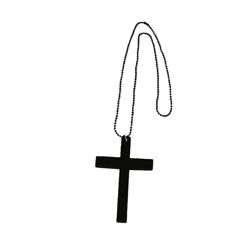 Black & White Cross Sweater Chain