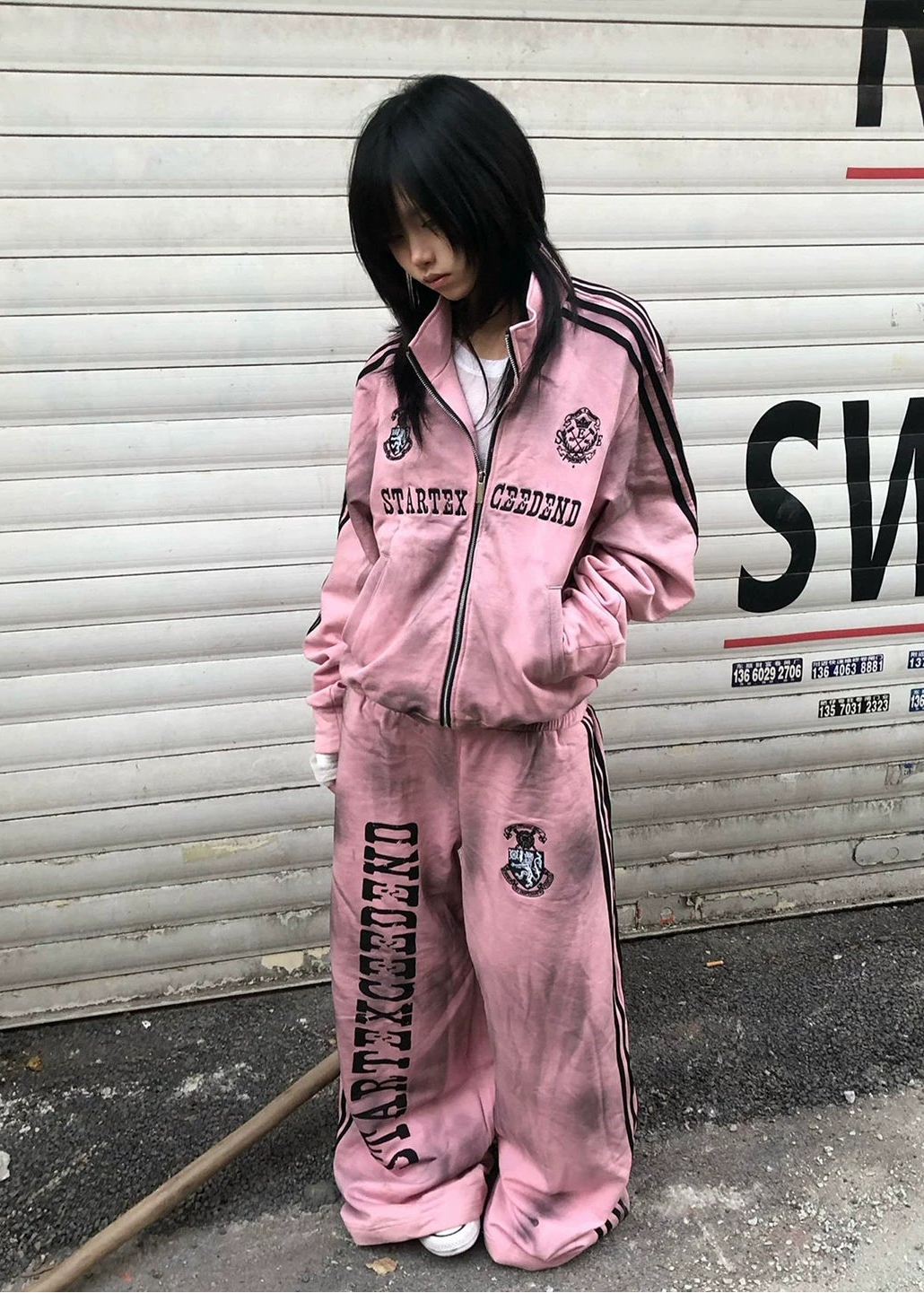 Y2K Alt Aesthetic Oversized Sweatsuit